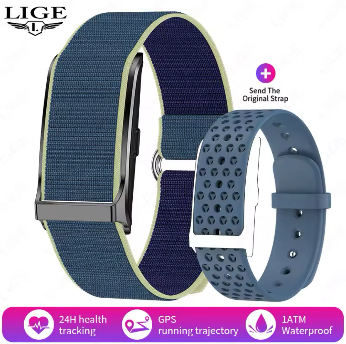 Smart Bracelet Heart Rate Blood Pressure Sleep Monitor
